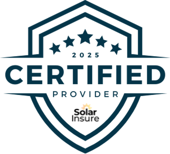 2025 Certified Provider, Solar Insure, Pure Power Solar