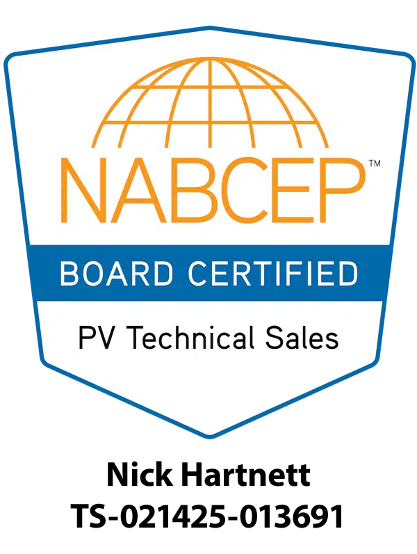 NABCEP, Board Certified PV Technical Sales, Pure Power Solar